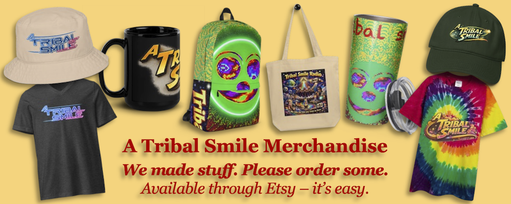 A Tribal Smile merchandise is available on Etsy from Hidden Door Designs